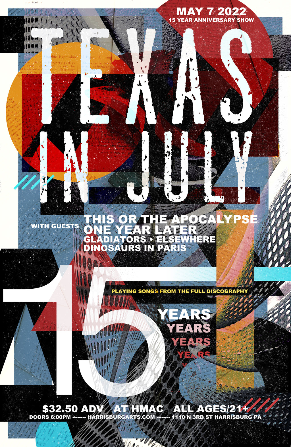 15TH ANNIVERSARY SHOW POSTER